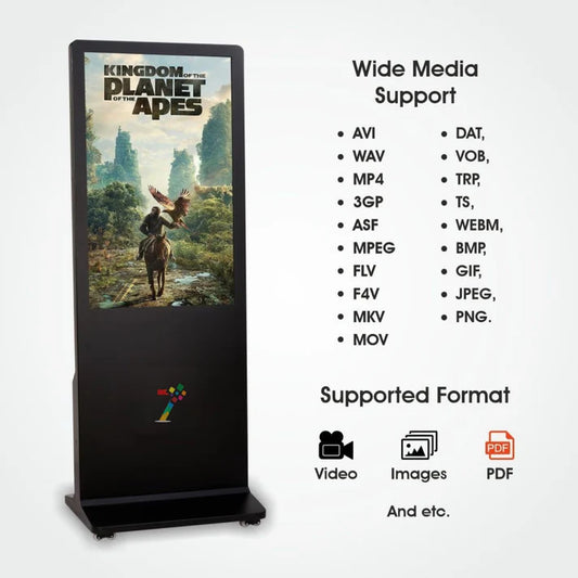 Digital Signage Standee | Vertical Digital Advertising Display Screen for Retail Promotion
