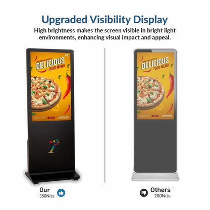 Digital Signage Standee | Vertical Digital Advertising Display Screen for Retail Promotion