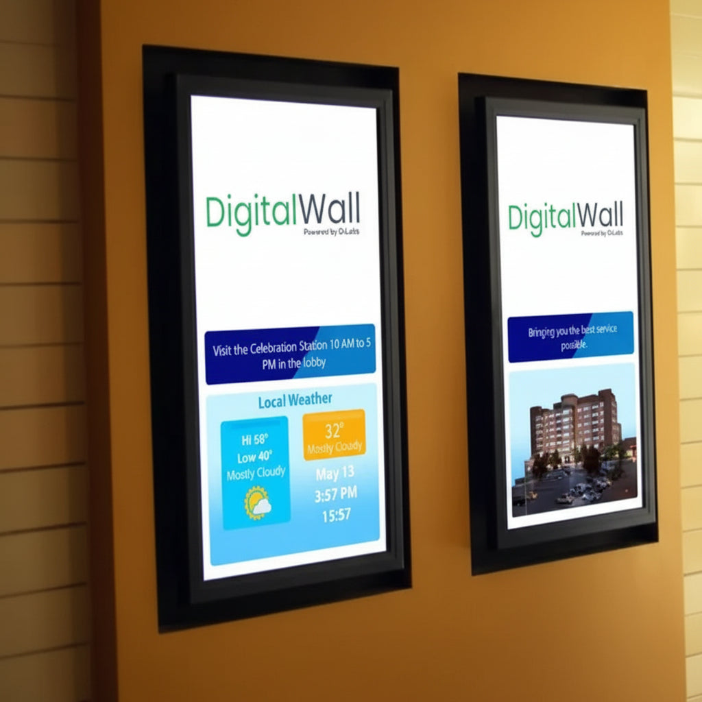 Digital Menu Board Display Screen | Wall Mounted Digital Advertising Display Screen