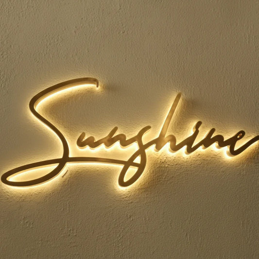 Script Sign | Warm White Cursive Neon Light for Home