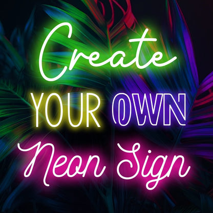 Personalized Custom Neon Wall Light with Name, Quote or Business Logo