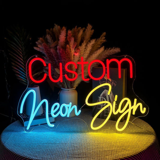 Personalized LED Neon Sign Custom Wall Light for Room and Events