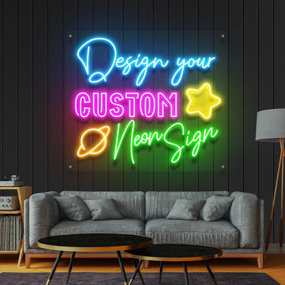 Custom Text Neon Sign Personalized Light for Wedding and Party Decor