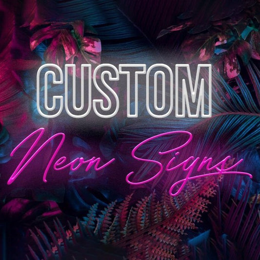 Personalized Neon LED Sign Custom Wall Art for Business and Home